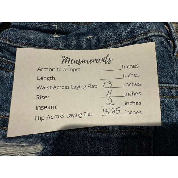 American Eagle Mom Short Size 4 Ripped Comfort Stretch Waistband Med Wash - Picture 9 of 9